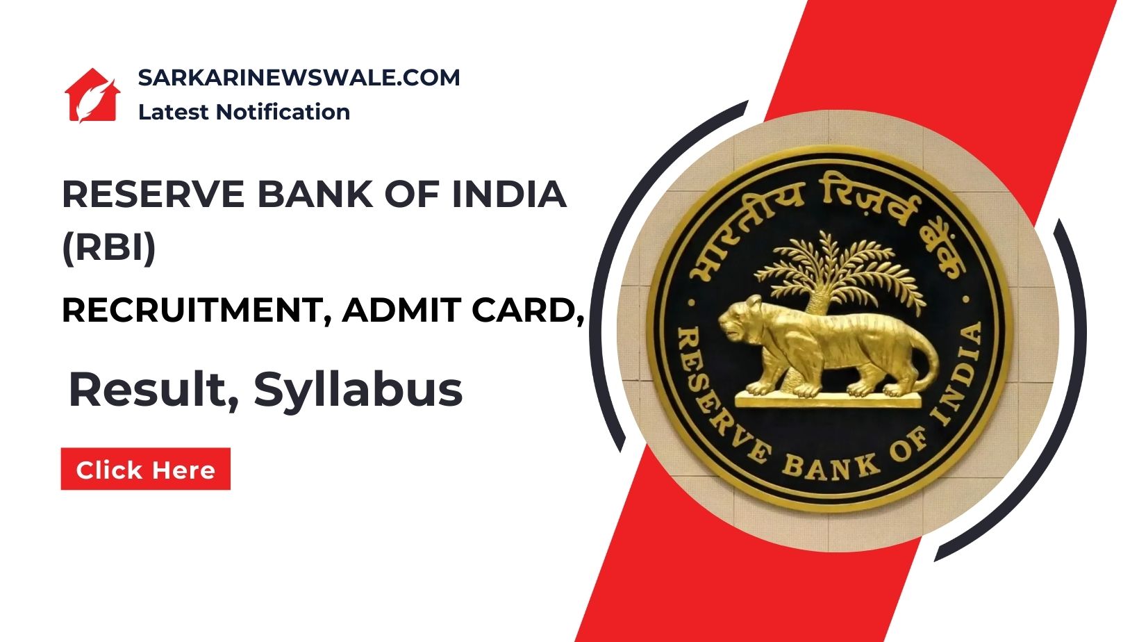 RBI Recruitment 2025: Notification Out for Junior Engineer (JE 